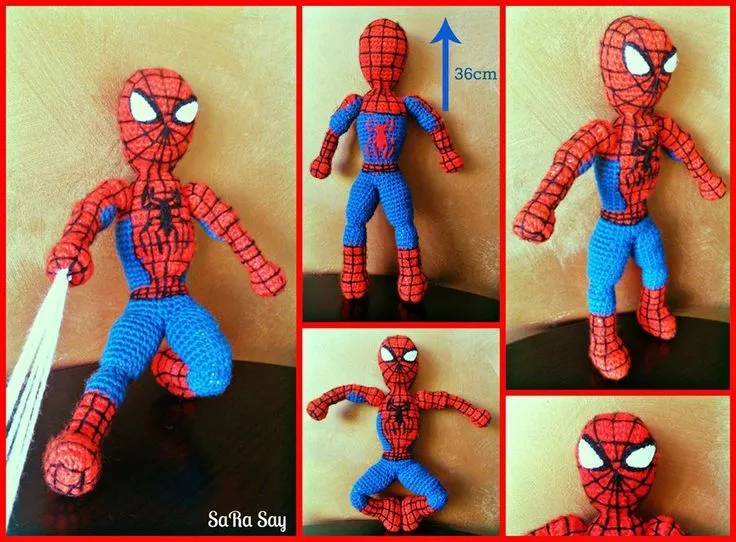 Spiderman amigurumi | Crochet: amigurumi | Pinterest | Spiderman ...