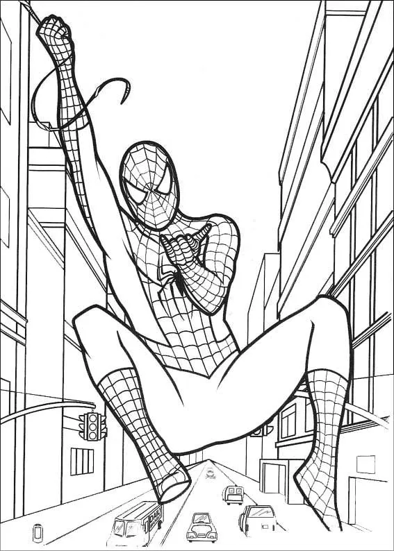 Spiderman 04 | Dibujos para colorear e imprimir. Colorear dibujos