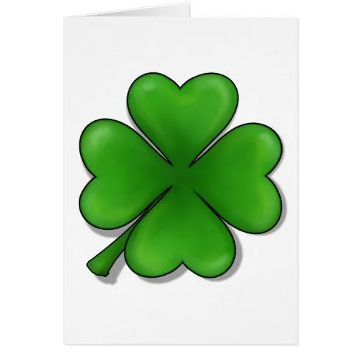 El día de St Patrick, trébol de cuatro hojas Tarjetón | Zazzle El día de St Patrick, trébol de cuatro hojas Tarjetón | Zazzle