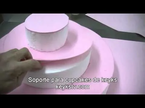 Cómo hacer un Stand - Soporte para cupcakes - YouTube
