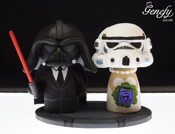 Star Wars: originales pasteles de boda para novios geeks - Los ...