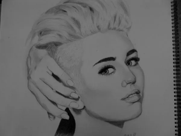 Stars Portraits - Portrait of Miley Cyrus by jenniale