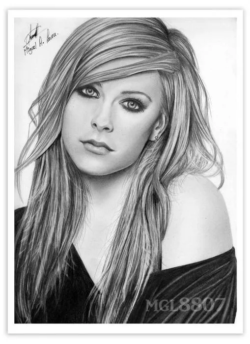 StarsPortraits - Retratos de Avril Lavigne por mgl8807 - 1