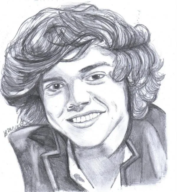 Stars Portraits - Portrait of Harry Styles by LuSiobhan