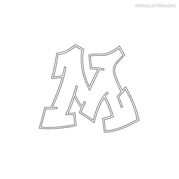 Stencil Letters M Printable Free M Stencils | Stencil Letters Org