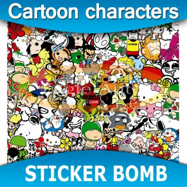 Sticker Bomb Cartoon Characters automotive graphics High Quality ...