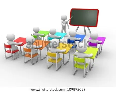 Stock Images similar to ID 78899104 - 3d man student in classrom