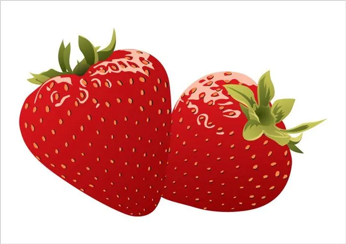 Strawberries and milk vector posters