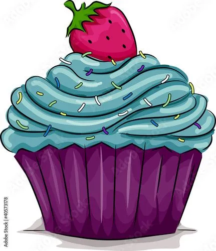 Strawberry Cupcake de Lorelyn Medina, vector libre de derechos ...