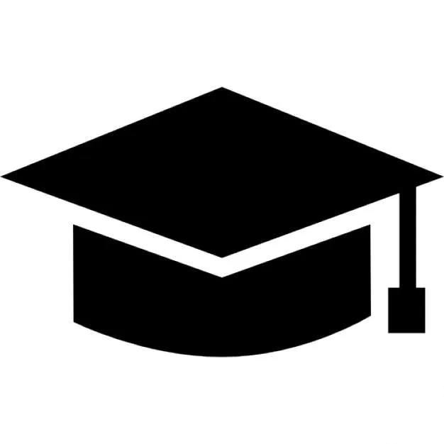 Estudiante de la graduación gorro negro | Descargar Iconos gratis