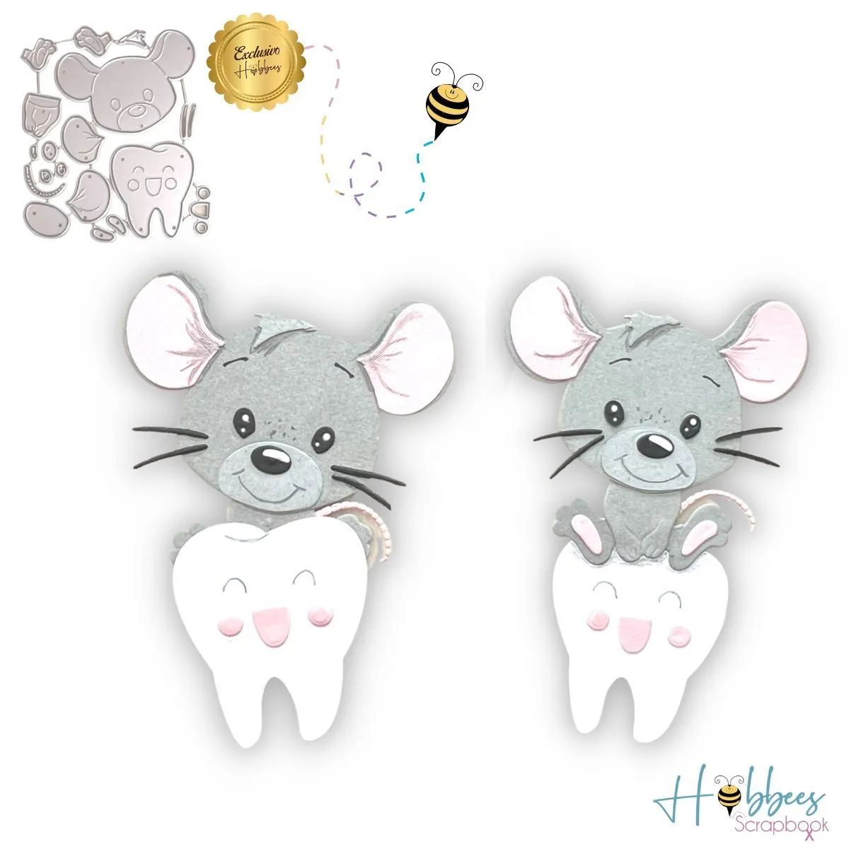 Suaje Troquel Cortar Papel Ratón Pérez Dientes Scrapbook - Hobbees Suaje Troquel Cortar Papel Ratón Pérez Dientes Scrapbook - Hobbees