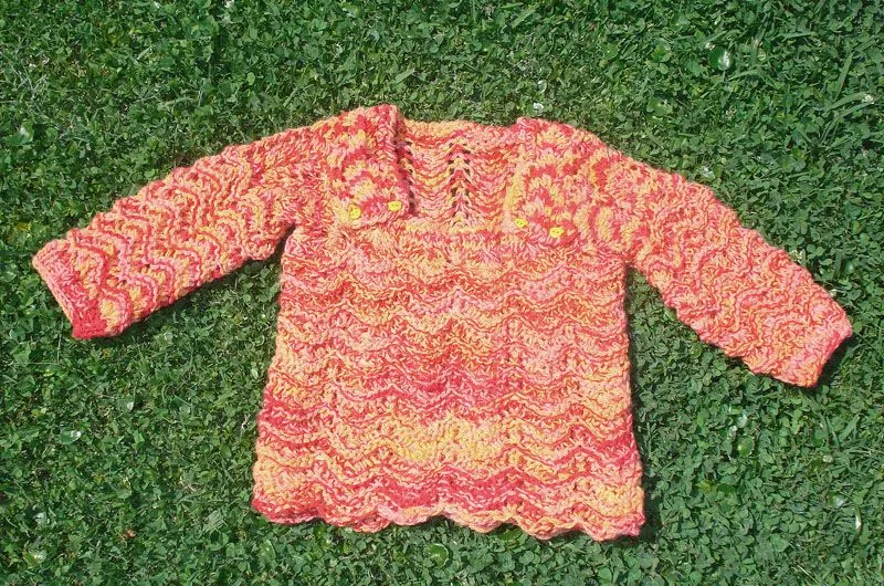 sueter crochet rojo y amarillo | Creaotu9's Blog