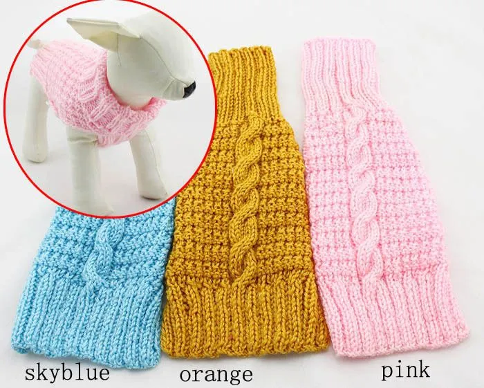 Suéter del perro, hecho a mano tejer suéteres perro, ropa para ...