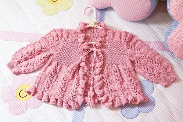 Suéter tejido para niña | Tejidos -Crochet y dos agujas- | Pinterest