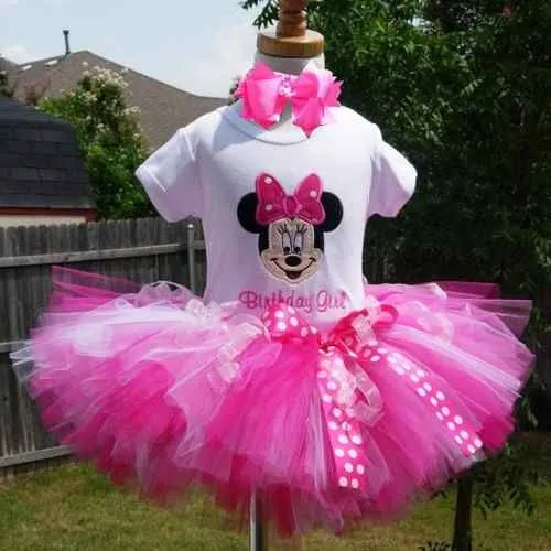 Sugar and Spice Tutu with Hot Pink Minnie Mouse Birthday Outfit ...
