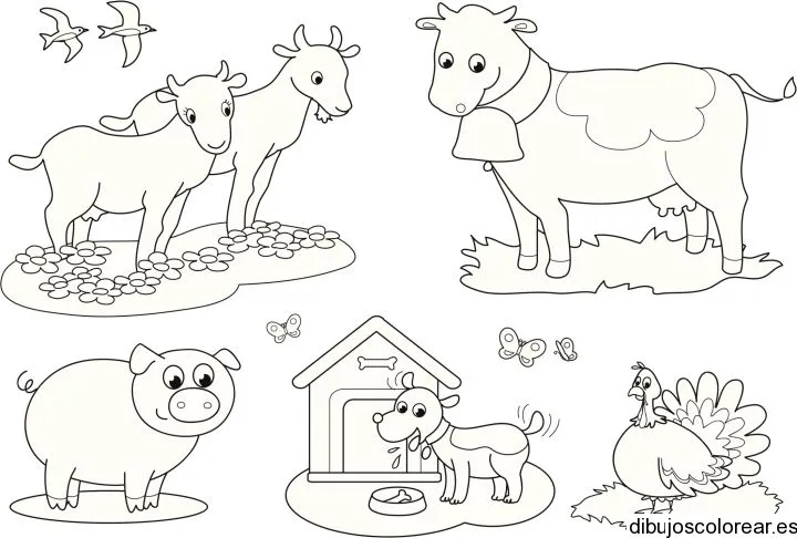 Dibujo de animales de granja | Dibujos para Colorear