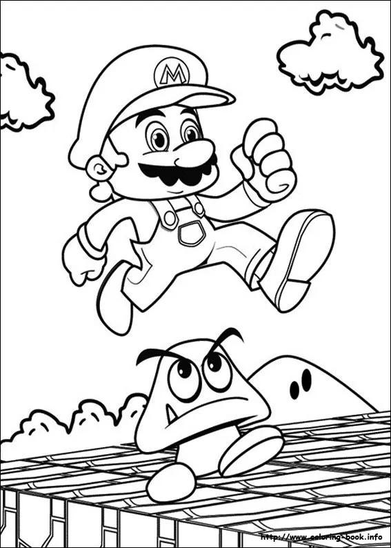 Super Mario Bros. coloring pages on Coloring-Book.info Super Mario Bros. coloring pages on Coloring-Book.info