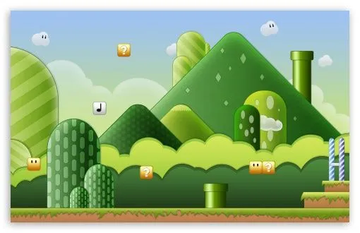 Super Mario Bros HD desktop wallpaper : Fullscreen : Dual Monitor