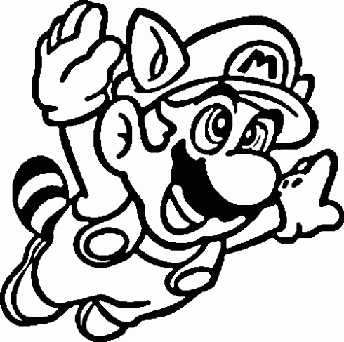 Super Mario Nintendo Wii: Dibujos de Mario para colorear