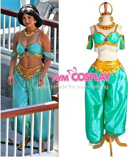 Súper ventas Jasmine princesa traje de la película Cosplay en Ropa ...