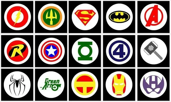Superhero logo. | Superheroes-Supervillains | Pinterest ...
