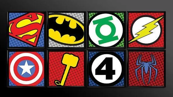 superheroes logos printable - Google Search | Super hero board ...