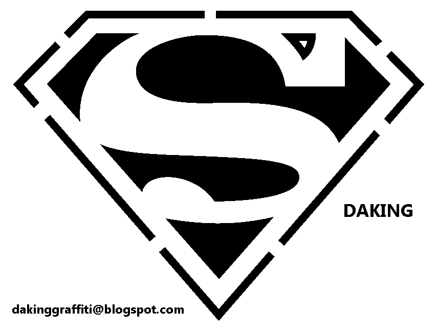 Superman Logo Stencil
