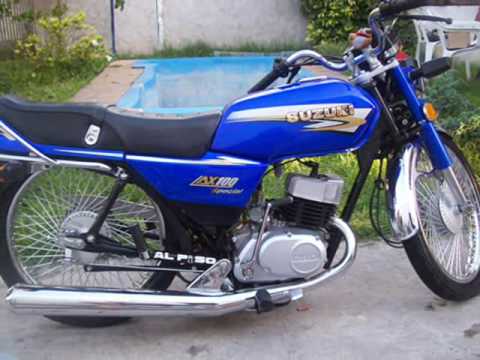 Moto suzuki ax 100 azul tuneada - Imagui