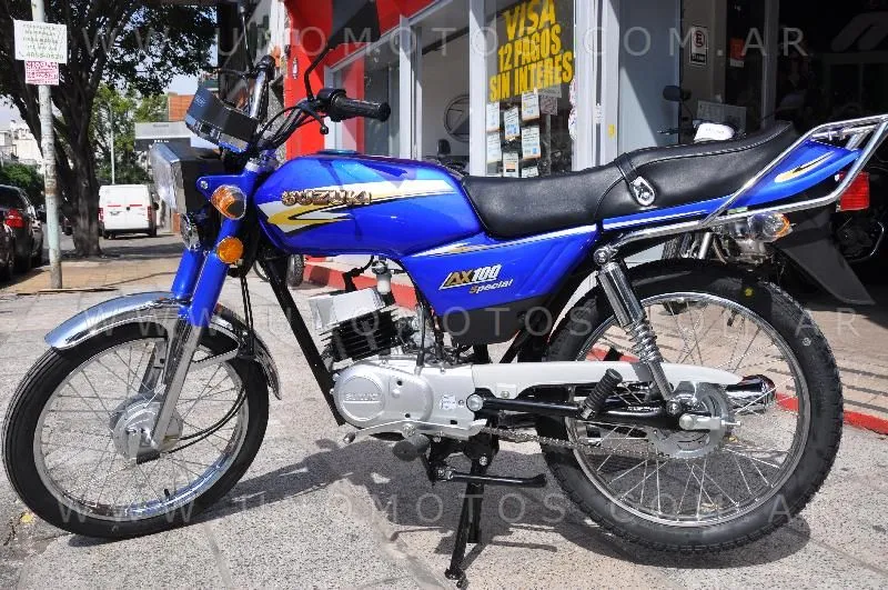 Moto suzuki ax 100 azul tuneada - Imagui