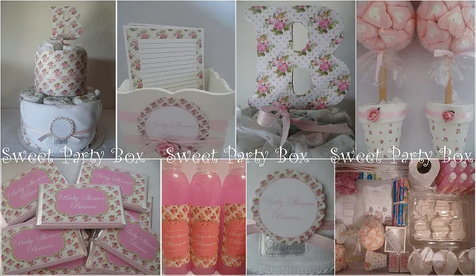 Sweet Party Box: BabY ShoWer BiAncA: Flores muy romanticas.....