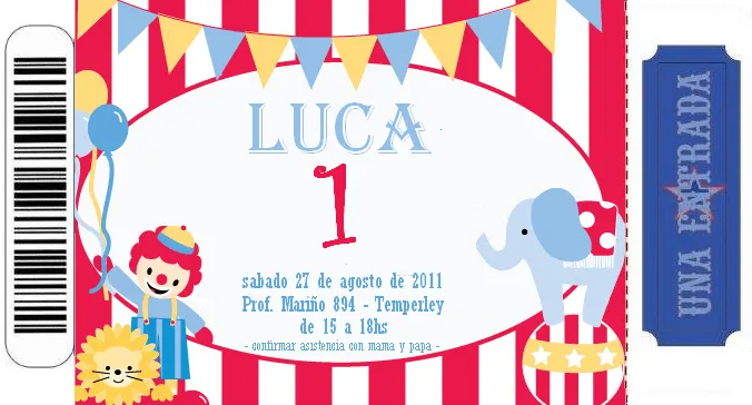 Sweet Party Box: CuMplE de LuCa: Un CiRco MUy DIvErTido!