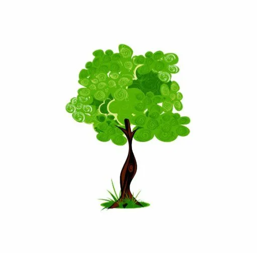 Swirly deja el árbol verde design.png del eco fotoescultura ...