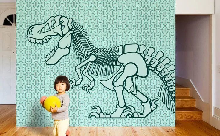 T-Rex dinosaurio - murales papeles pintados infantiles gigantes ...