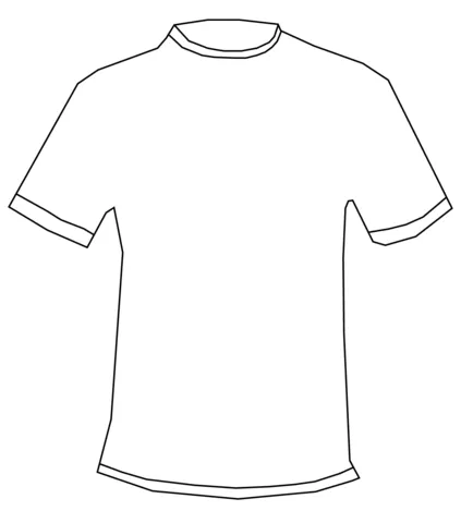 T-shirt Coloring page | Free Printable Coloring Pages