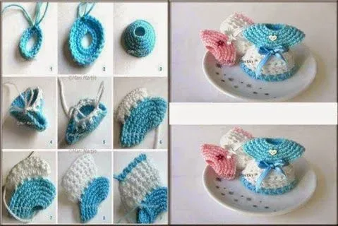 T24 DIY: Recordatorios de Baby Shower Tejidos a Crochet ~ CTejidas ...