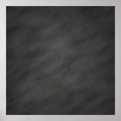 Tablero de tiza negro gris del fondo de la pizarra póster | Zazzle