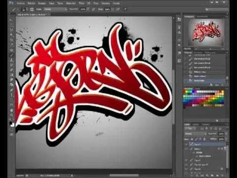 Haciendo un TAG en Photoshop CS6 / Making a Graffiti Tag in ...