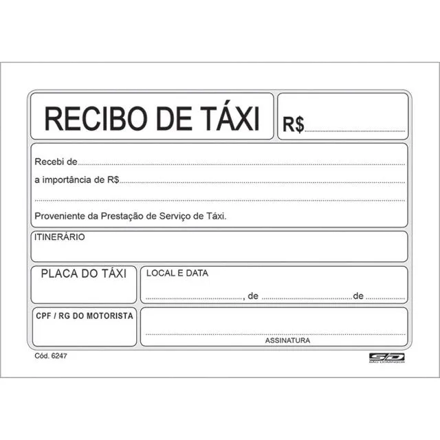TALAO RECIBO DE TAXI 4761 por R$2,65