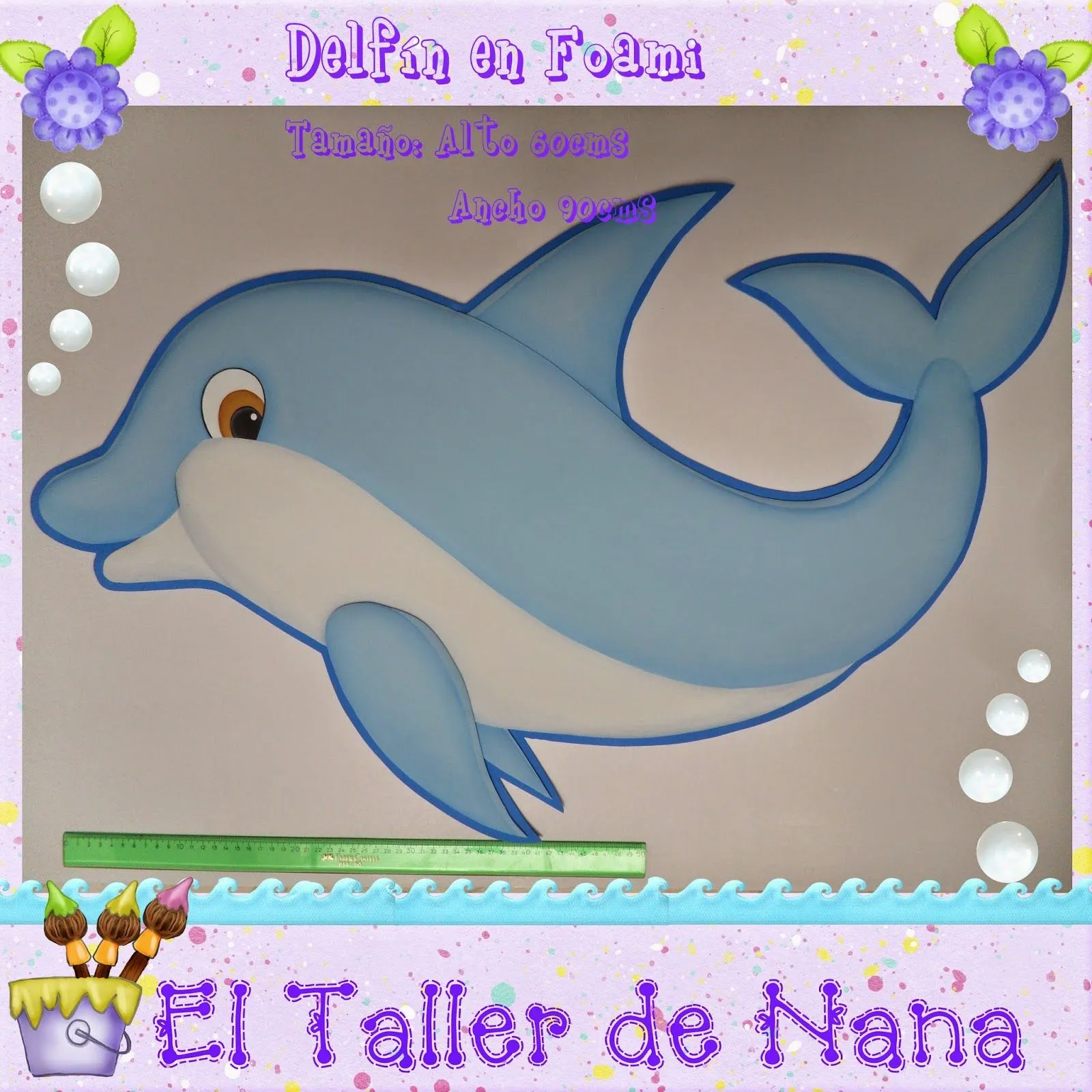 El Taller de Nana: Aplique Delfín en foami