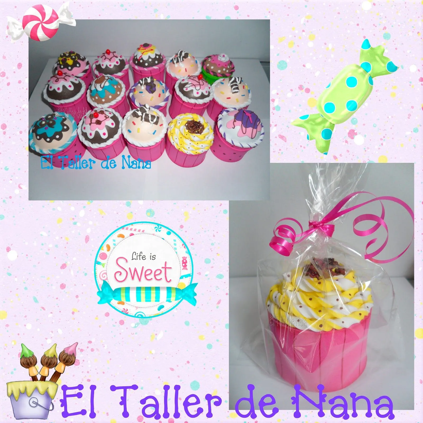El Taller de Nana: Cupcakes en Foami