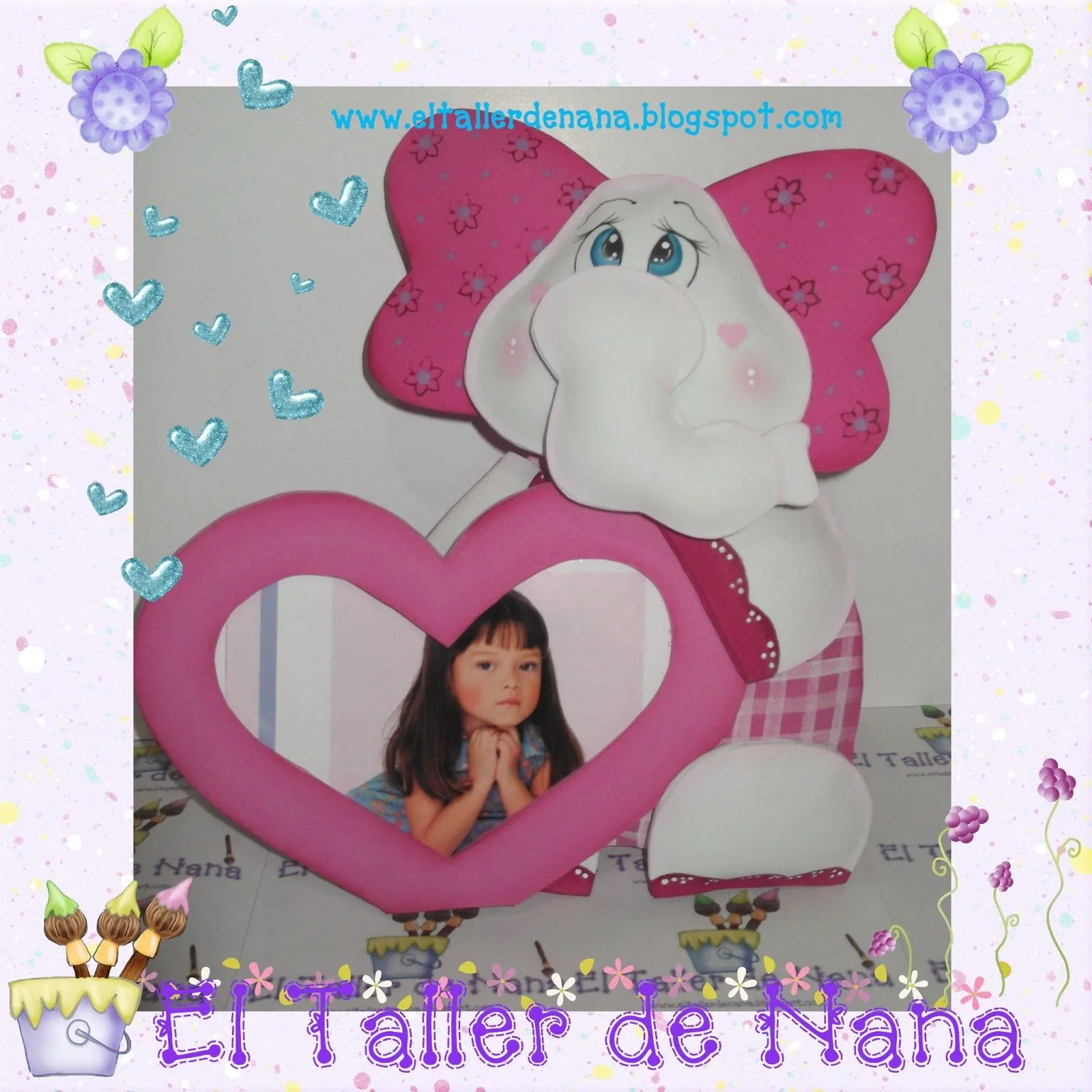 El Taller de Nana: Porta retrato Infantil en Foami