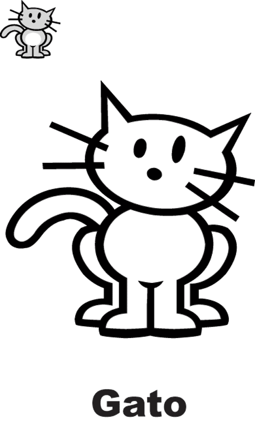 Un dibujo de gato - Imagui