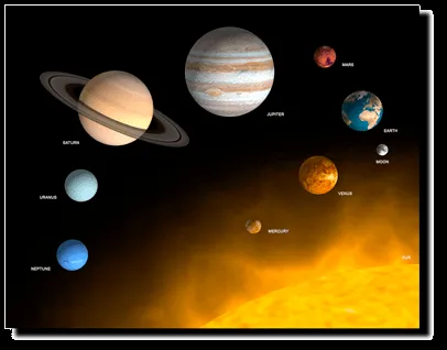 Tamaños y distancias del Sistema Solar – Universo Cuántico
