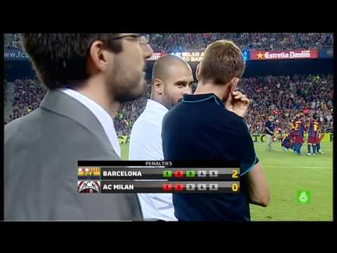 Tanda de Penaltis Trofeo Joan Gamper FC Barcelona - AC Milan - YouTube