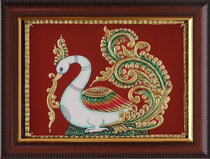 Tanjore Paintings - Pracock | Peacock Dance | Pinterest