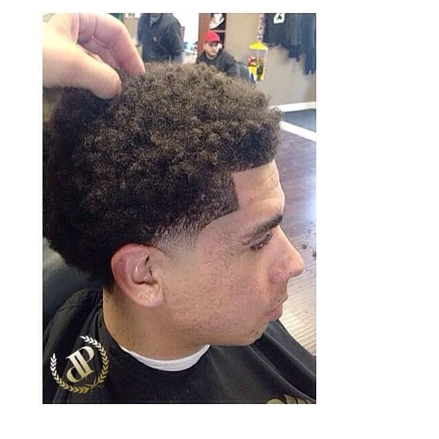 Taper Fade Afro - Top Images