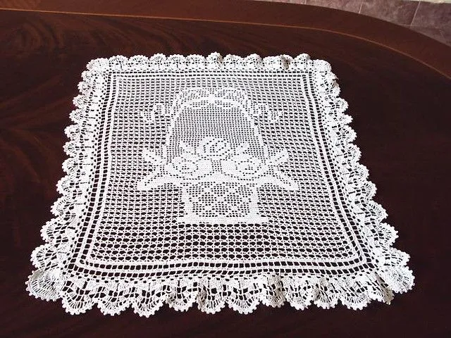 Tapetes rectangulares a crochet con patrones - Imagui