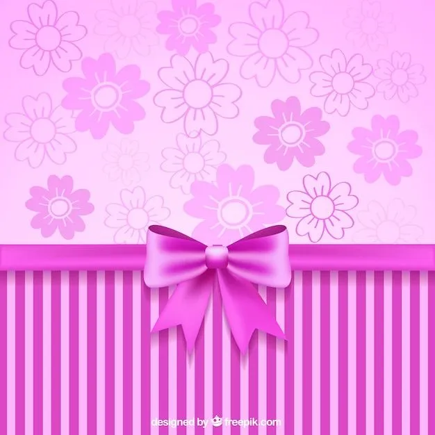 Cinta rosada y papel tapiz decorativo | Descargar Vectores gratis