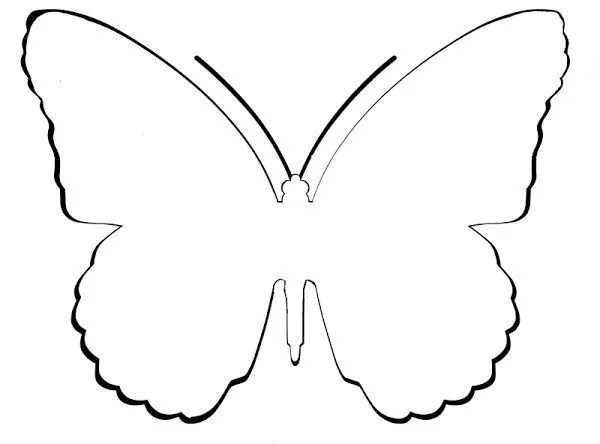 Tarjeta de agradecimiento con forma de mariposa | Moldes ...