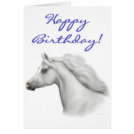 Tarjeta árabe del caballo del feliz cumpleaños | Zazzle
